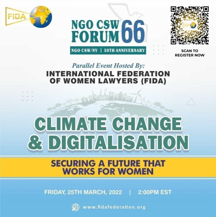 CSW66 - Climate Change, Digitalization - Seeking A Future That Works For Women